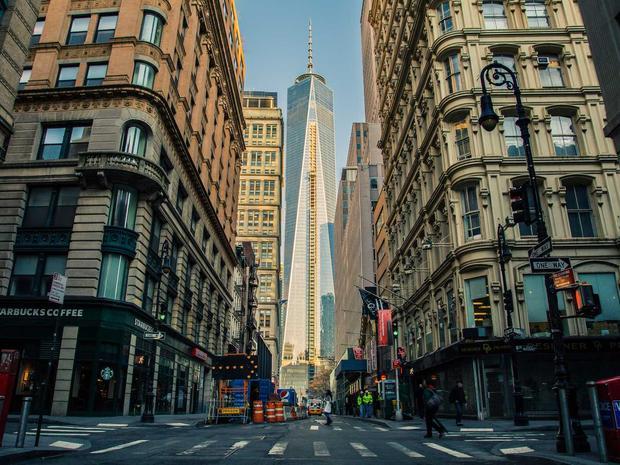 Vue d'une rue à New York
